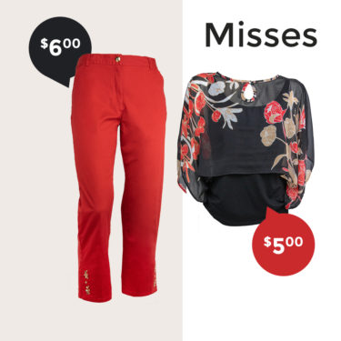 Add dark colors, pants and blouse