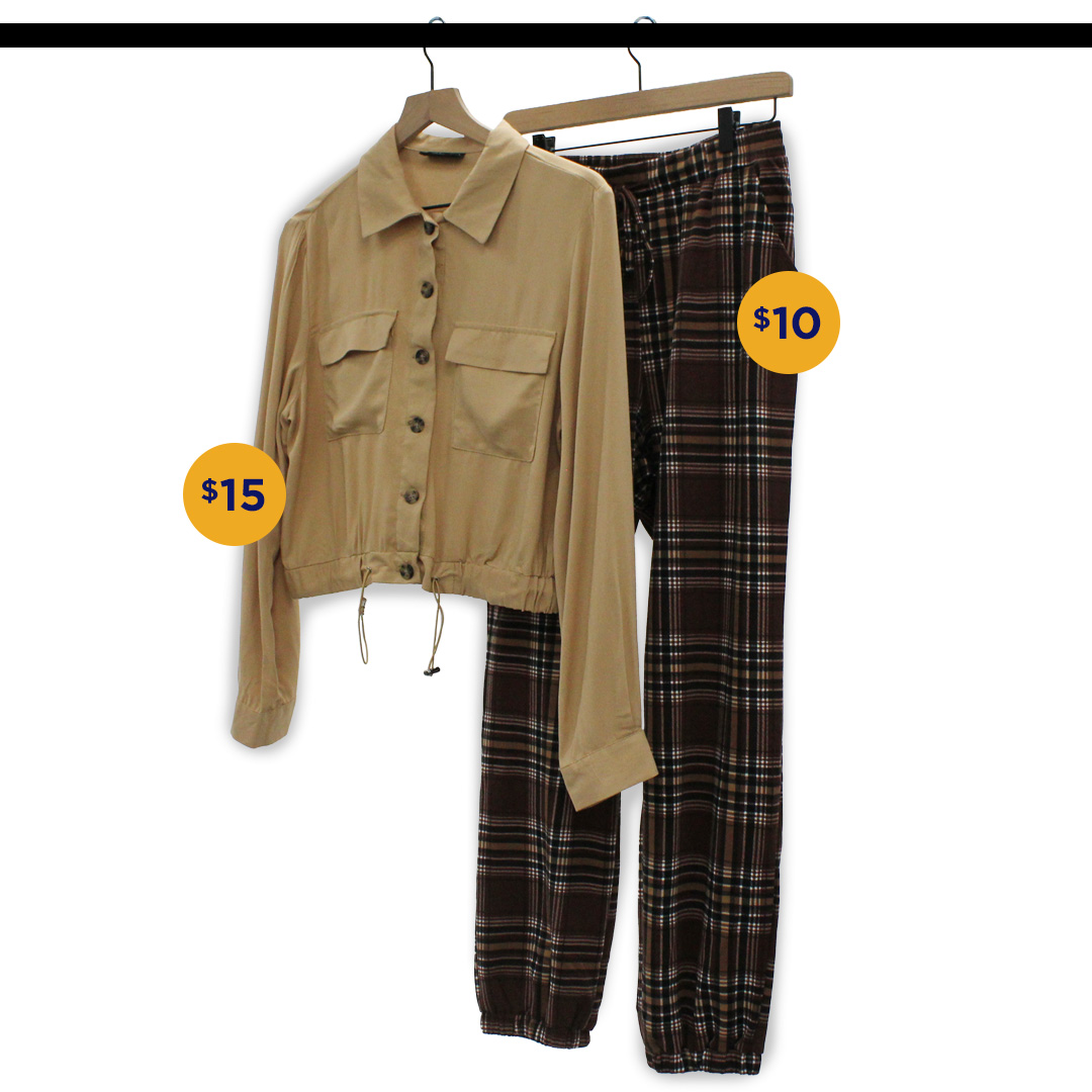 Photo of womens clothes hagning on hanging rack
